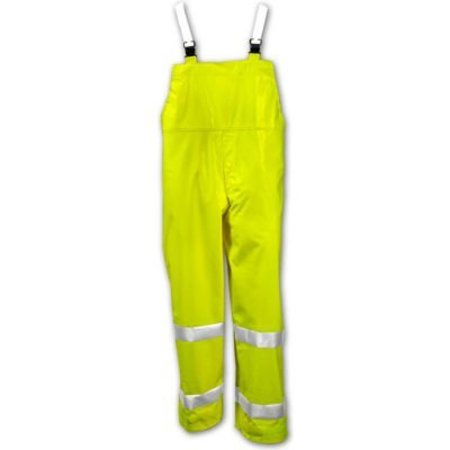 Tingley Rubber Tingley® O53122 Comfort-Brite® Snap Fly Front Overall, Fluorescent Lime, 2XL O53122.2X